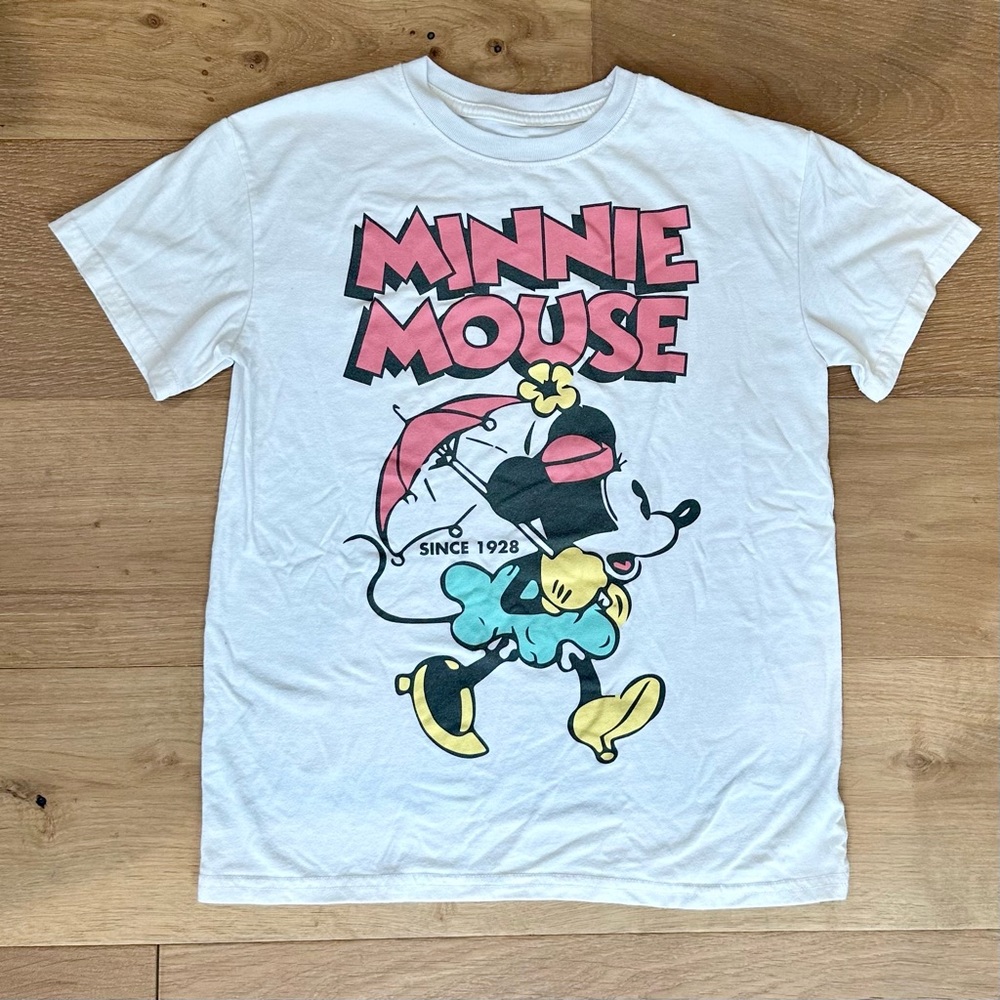 Disney Minnie Mouse Retro/Vintage Graphic T-Shirt Women’s XS Heritage Throwback